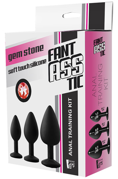 Fantasstic Anal Training Kit Red Stone - Analplug Set 2