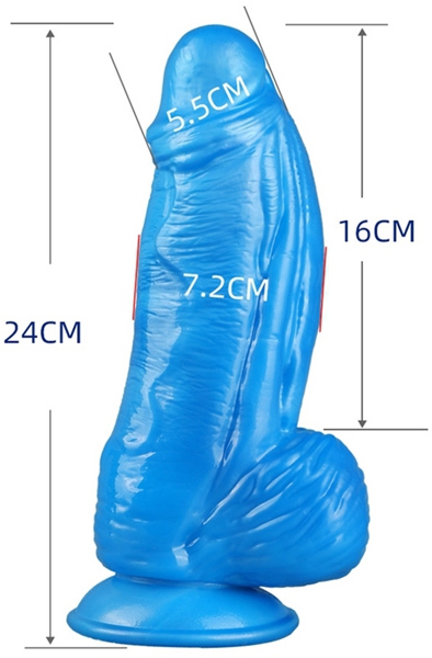 Fantasy Dildo Fatox Blue 24 cm - Monster-Dildo 2