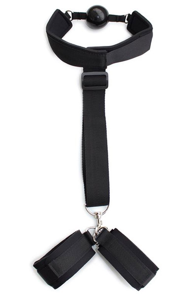 Fetish Addict Gag Ball With Hand Cuff - Knebelball mit Handschellen 2