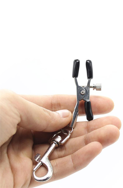Fetish Addict Nippel Clamp With Hook - Brustwarzenklammern 2