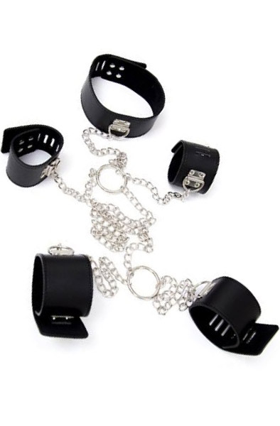 Fetish Art Chain Hogtie - Hand- und Fußfesseln 1