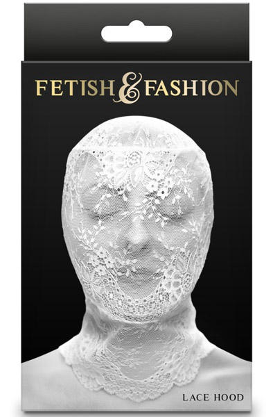 Fetish & Fashion Lace Hood White - BDSM mask 2