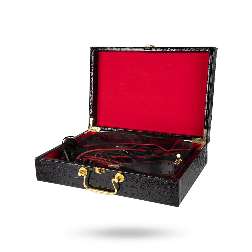 Fetish Set With Wooden Box - Bondage-Set 2