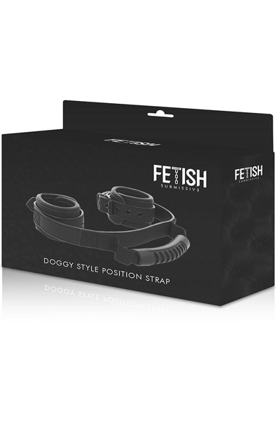 Fetish Submisive Cuffs With Puller - Handschellen 3