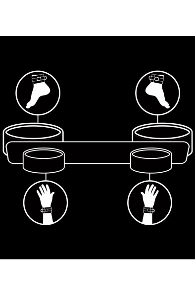 Fetish Submisive Spreader Bar - Spreizstange 2