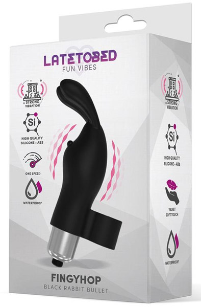 Fingyhop Black Rabbit Bullet - Finger-Vibrator 2