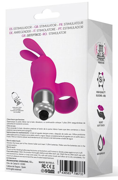 Fingyhop Pink Rabbit Bullet - Finger-Vibrator 3