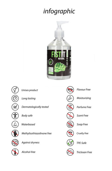 Fist-It Natural Lube 500 ml - Gleitmittel für Fisting / Analsex 2