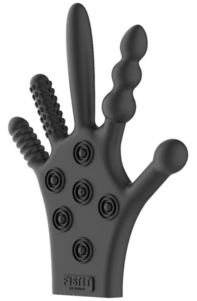 Fist-It Silicone Stimulation Glove - Strukturierte Handschuhe für Analspiele 1