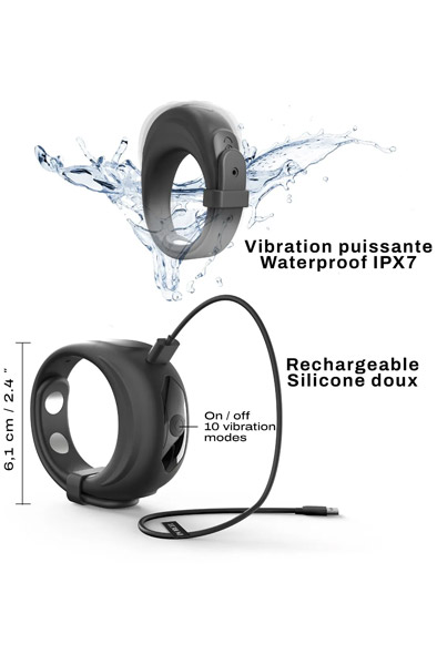 Fit Vibe Ring Adjustable Vibrating Cockring - Vibrierender Penisring 3