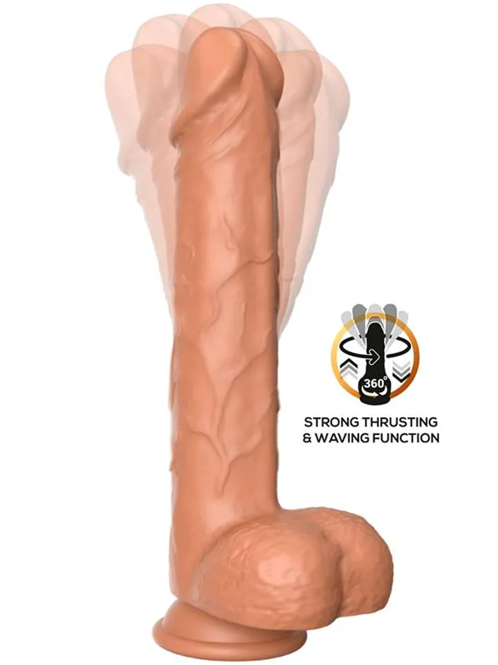 Flavius Dildo With Thrusting, Waving & Vibration 23 cm - Vibrating dildo 2