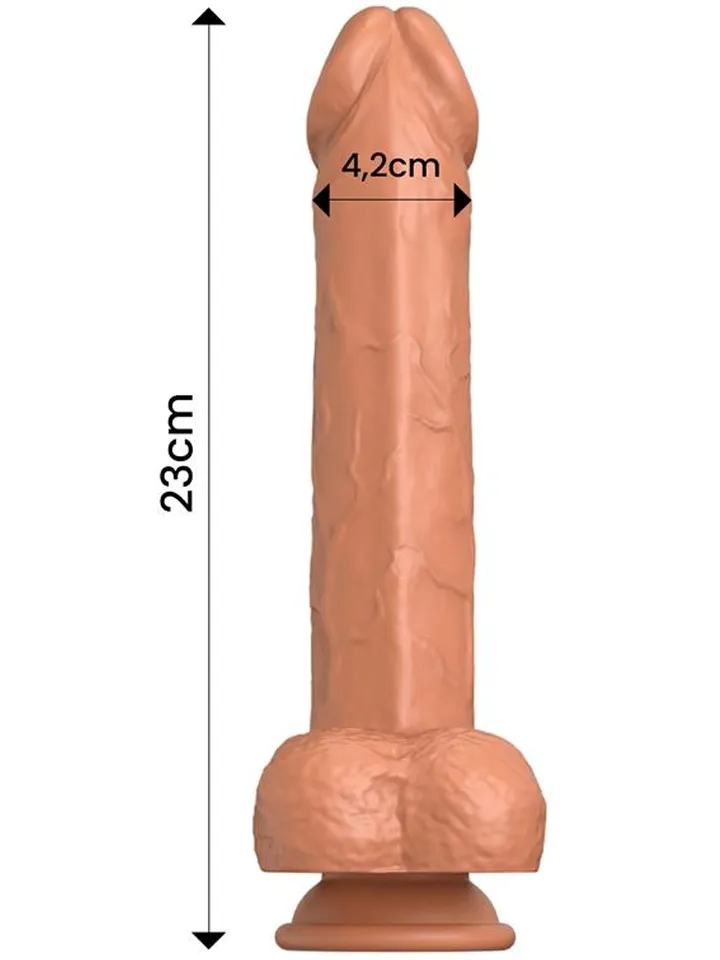 Flavius Dildo With Thrusting, Waving & Vibration 23 cm - Vibrating dildo 3