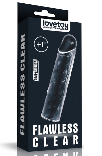 Flawless Clear Penis Sleeve - Penisverlängerung/Penishülle 4