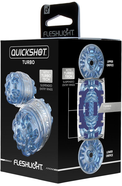 Fleshlight Quickshot Turbo Blue Ice - Fleshlight 8
