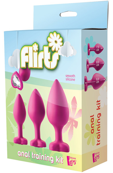 Flirts Anal Training Kit Gem Stone Pink - Analperlen-Set 2