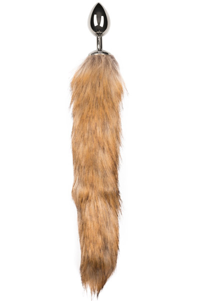 Fox Tail Plug No. 2 Silver - Analplug in Tierform 1