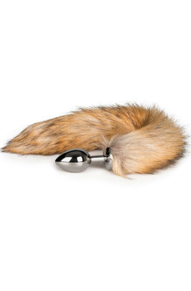 Fox Tail Plug No. 2 Silver - Analplug in Tierform 2