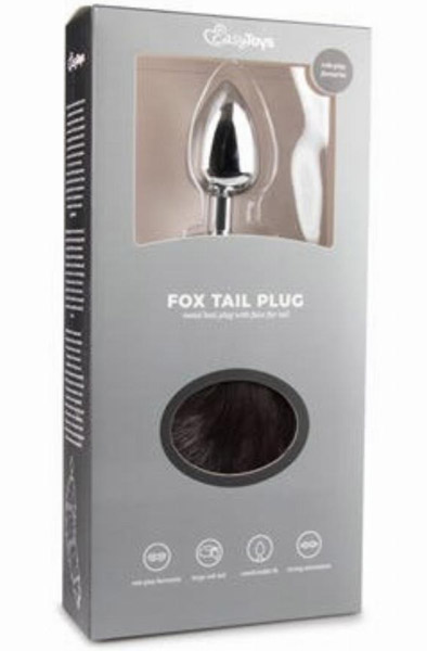 Fox Tail Plug No. 4 Silver - Analplug in Tierform 3