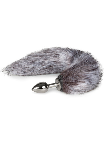 Fox Tail Plug No. 5 Silver - Analplug in Tierform 1