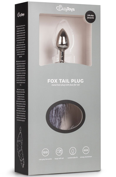 Fox Tail Plug No. 5 Silver - Analplug in Tierform 3