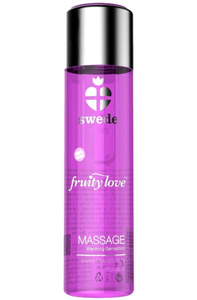 Fruity Love Massage Sweet Raspberry Rhubarb 120ml - Massageöl 1