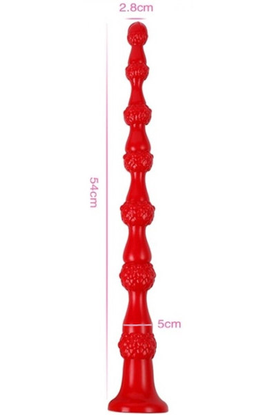 FUKR Long Dildo Beads Reptil 54cm - Extra langer Anal-Dildo 3