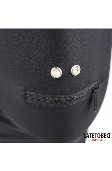 Full Cover Hood With Zipper In The Mouth - BDSM Maske 3