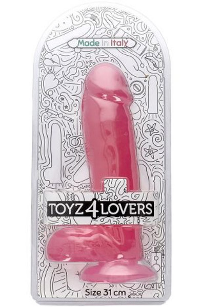 Fulvio Dildo Transparent Pink 31 cm - XL Dildo 5