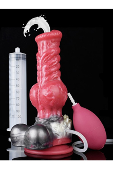Furry Ejaculator Wolf Squirt Dildo 21 cm - Drachen-Dildo 8