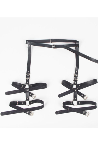 Garter Harness With Rings One Size - Strumpfhalter 3