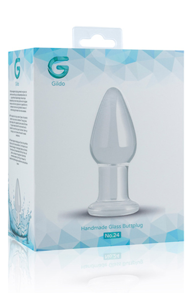 Gildo Clear Glass Buttplug 10cm Ø3,9cm - Analplug aus Glas 3