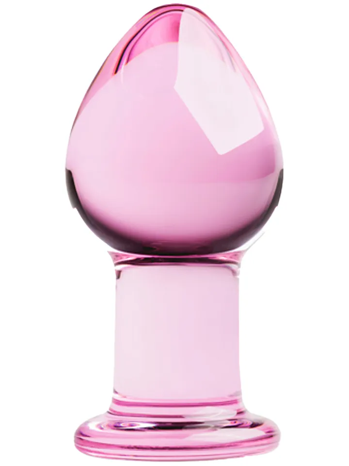 Gildo Glass Buttplug Pink - Glass anal plug 1