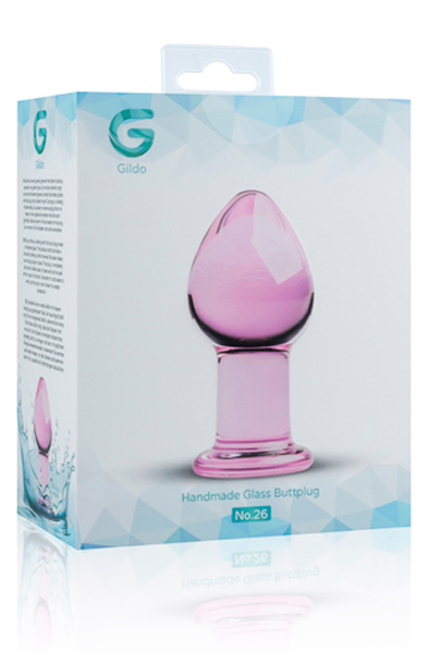Gildo Glass Buttplug Pink - Glass anal plug 3