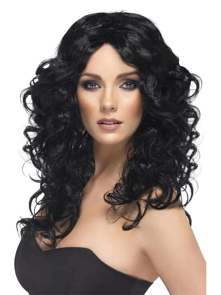 Glamour Curly Wig Black - Wig 1 [full]