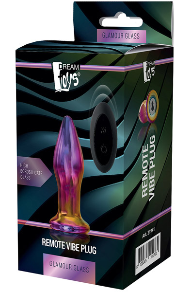 Glamour Glass Remote Vibe Plug - Analplug aus Glas 2