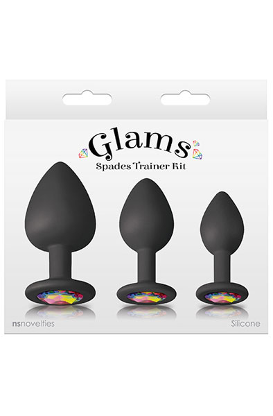 Glams Spades Trainer Kit Black - Analplug Set 2
