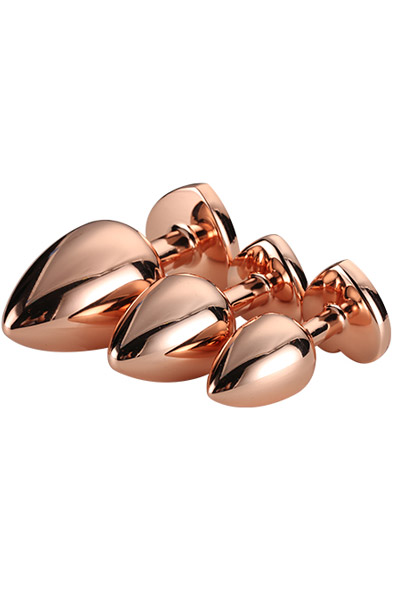 Gleaming Love Rose Gold Plug Set - Analplug Set 2