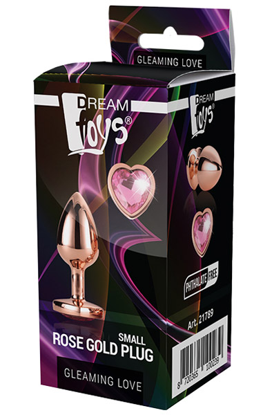 Gleaming Love Rose Gold Plug Small - Analplug aus Metall 3