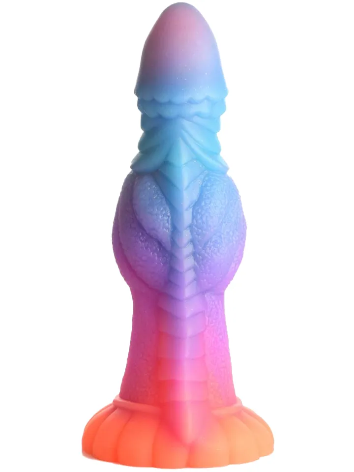 Glow-In-The-Dark Alien Dildo 21,6 cm - Dragon dildo 3