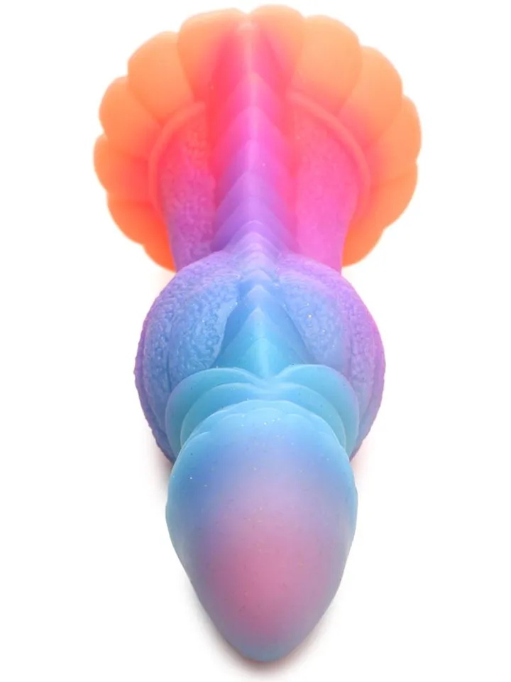 Glow-In-The-Dark Alien Dildo 21,6 cm - Dragon dildo 4