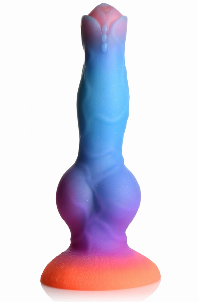 Glow-In-The-Dark Silicone Alien Dildo 21,5 cm - Drachen-Dildo 1
