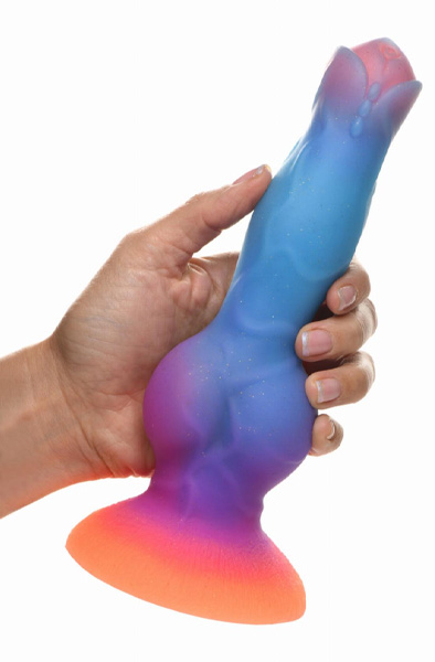 Glow-In-The-Dark Silicone Alien Dildo 21,5 cm - Drachen-Dildo 2