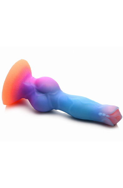 Glow-In-The-Dark Silicone Alien Dildo 21,5 cm - Drachen-Dildo 4