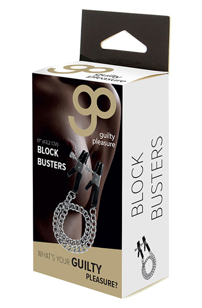 Guilty Pleasure Block Busters Nipple Clamps - Brustklammern mit Kette 2
