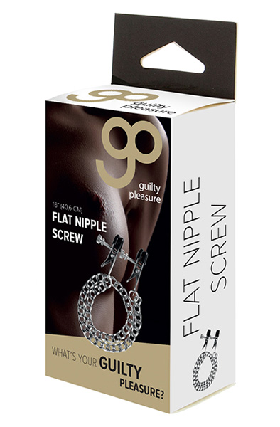 Guilty Pleasure Flat Nipple Screw - Brustklammern mit Kette 2
