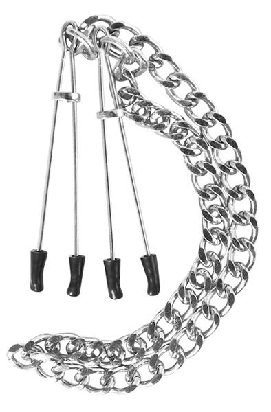 Guilty Pleasure Nipple Tweezers - Brustklammern mit Kette 1