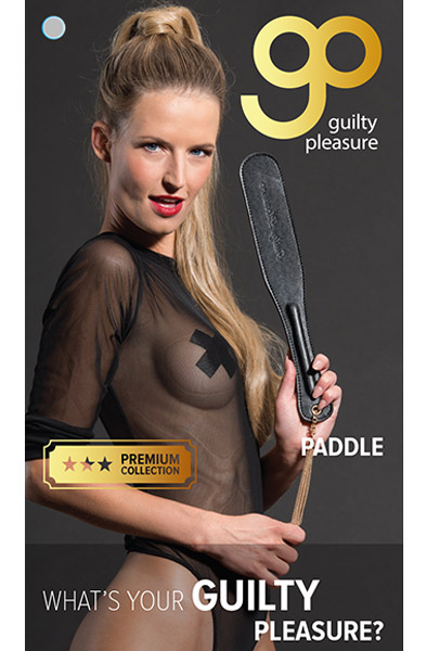 Guilty Pleasure Premium Paddle Black - BDSM Paddel 2