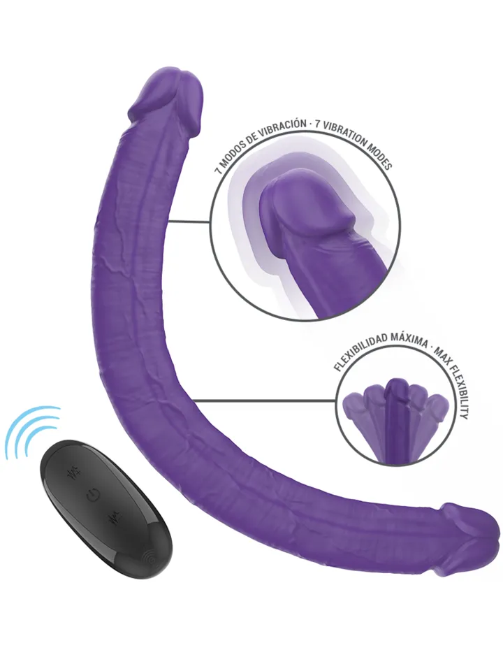 Gunter Dildo Double Vibrator Remote Control - Vibrating dualdildo 1