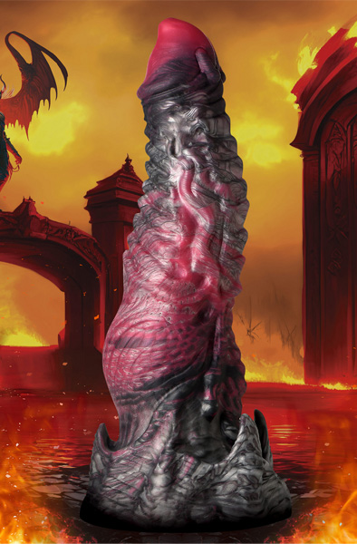 Hades Silikon Dildo Medium 20,8 cm - Drachen-Dildo 4