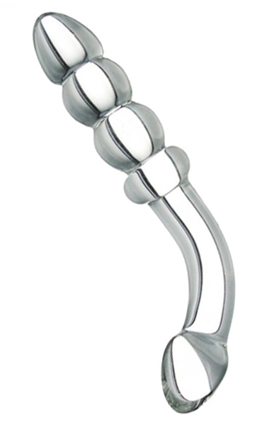 Hamsa Glass G-spot/P-spot Dildo 19 cm - Glass dildo 2